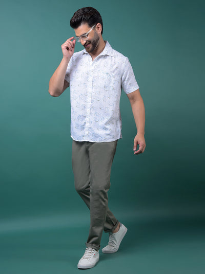 Green Printed Trousers