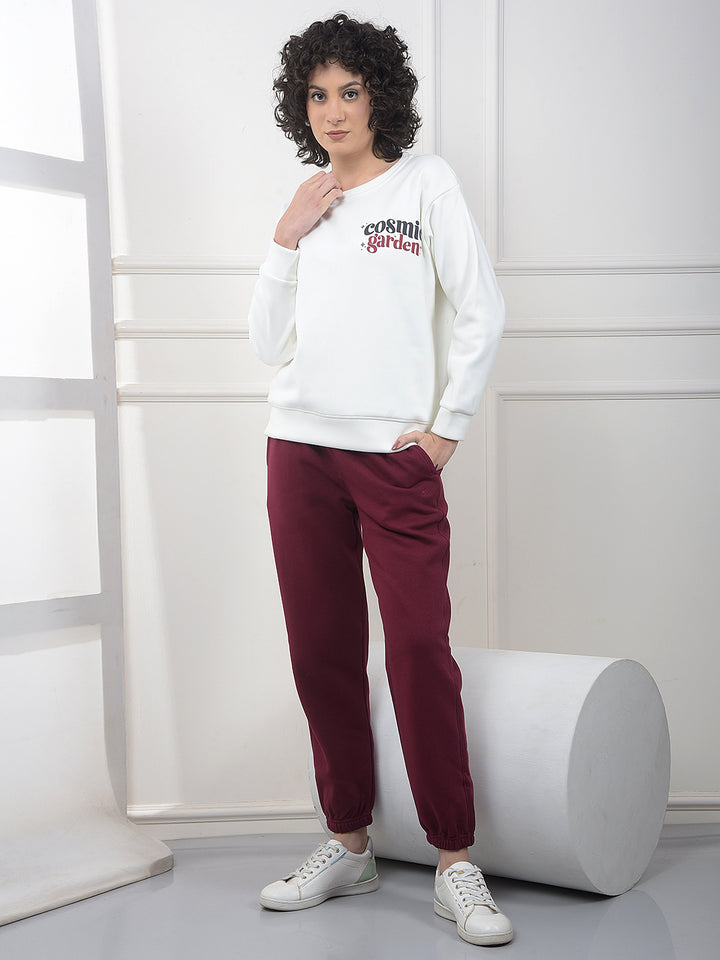 Off White Graphic Print Sweatshirt