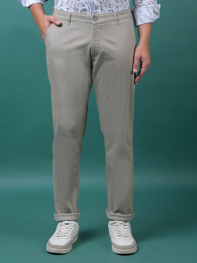 Grey Printed Trousers