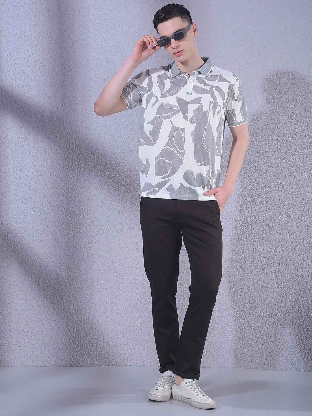 Grey Printed T-Shirt