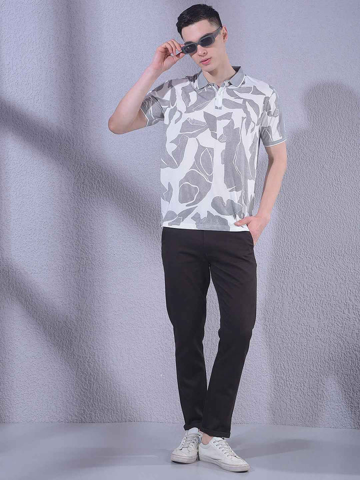 Grey Printed T-Shirt