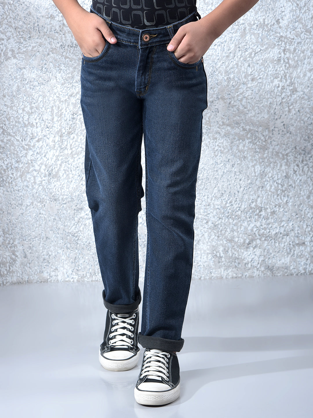 Athleisure Navy Blue Jeans