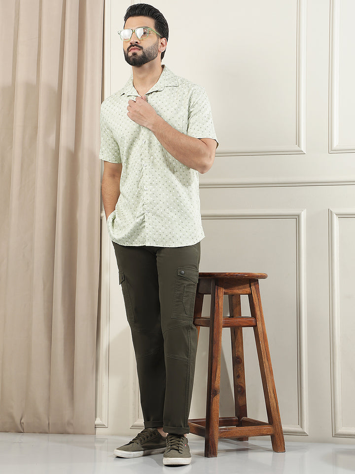 Relaxed Alpine Green Cargo Trousers