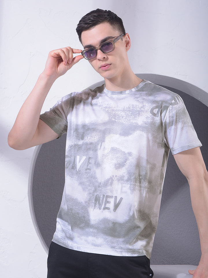 Grey Typographic Print T-Shirt