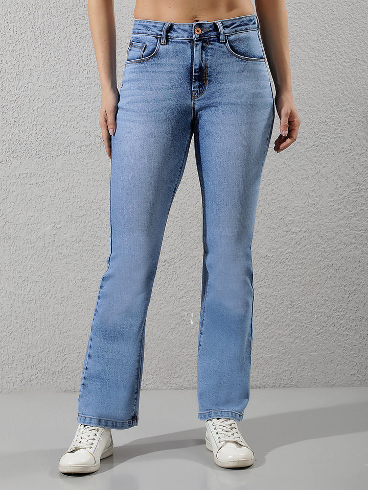 Sleek Royal Blue Bootcut Jeans