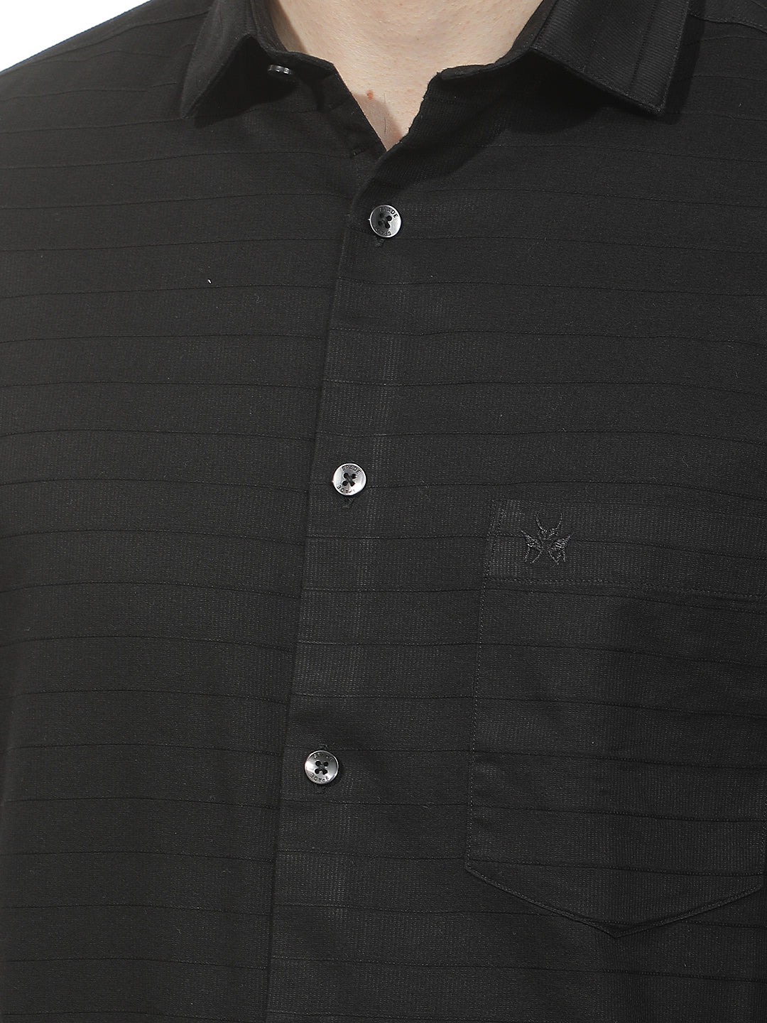 Black Horizontal Stripes Shirt