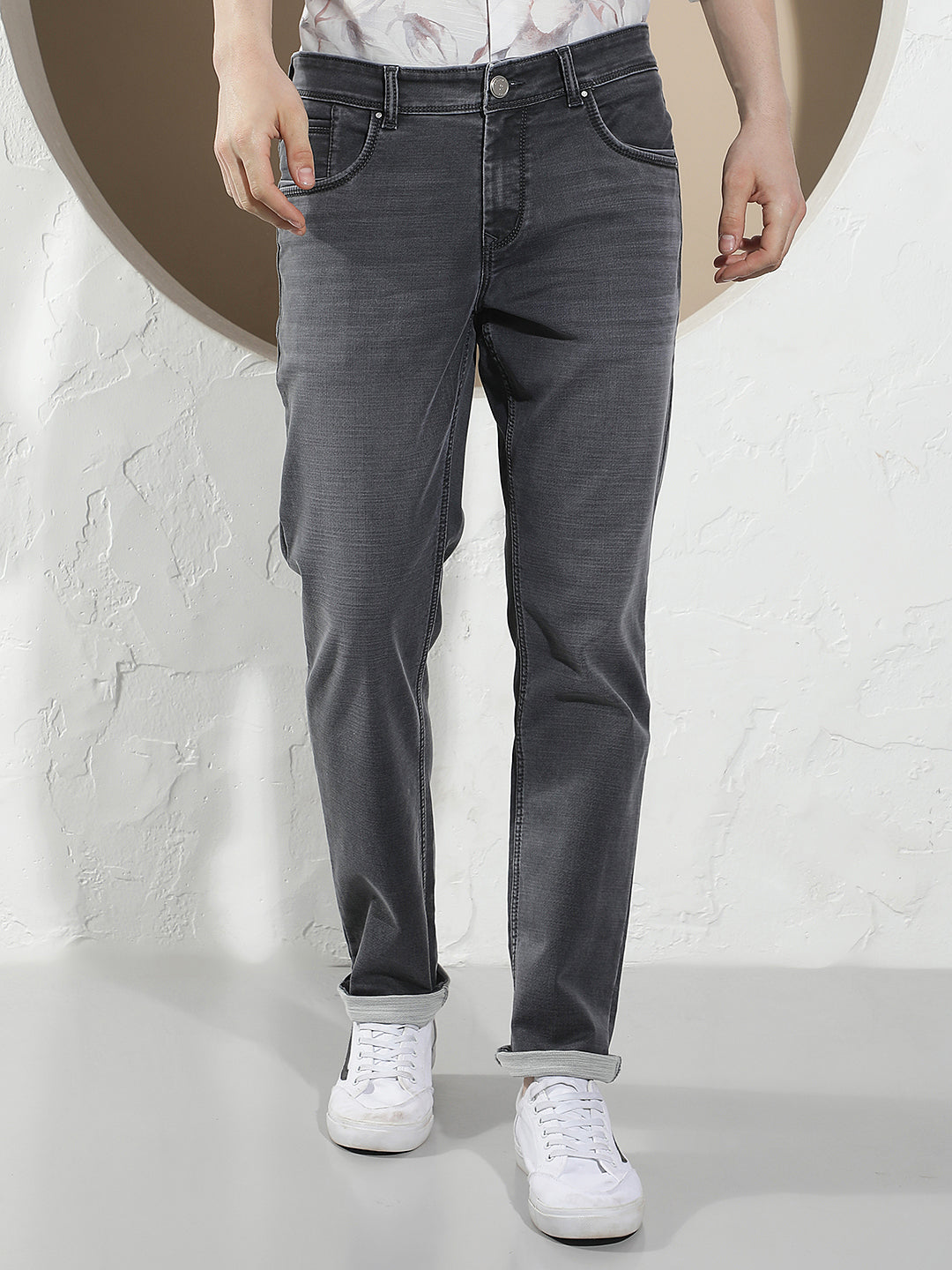 Relaxed Smoke Grey Jeans