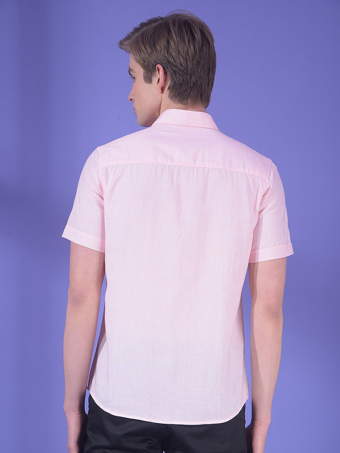 Blush Pink Linen Shirt