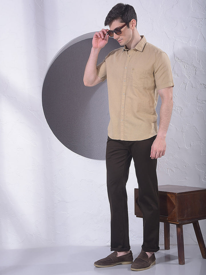 Rich Brown Straight Trousers