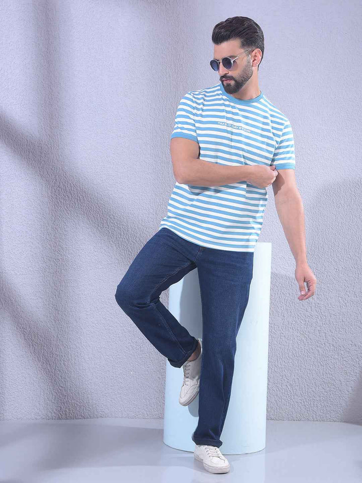 Blue Horizontal Stripes T-Shirt
