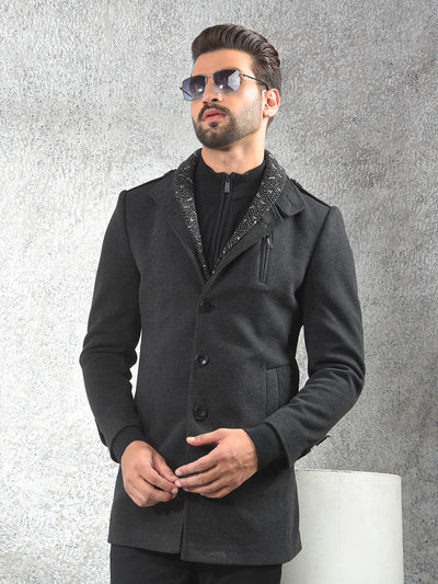 Timeless Black Classic Overcoat