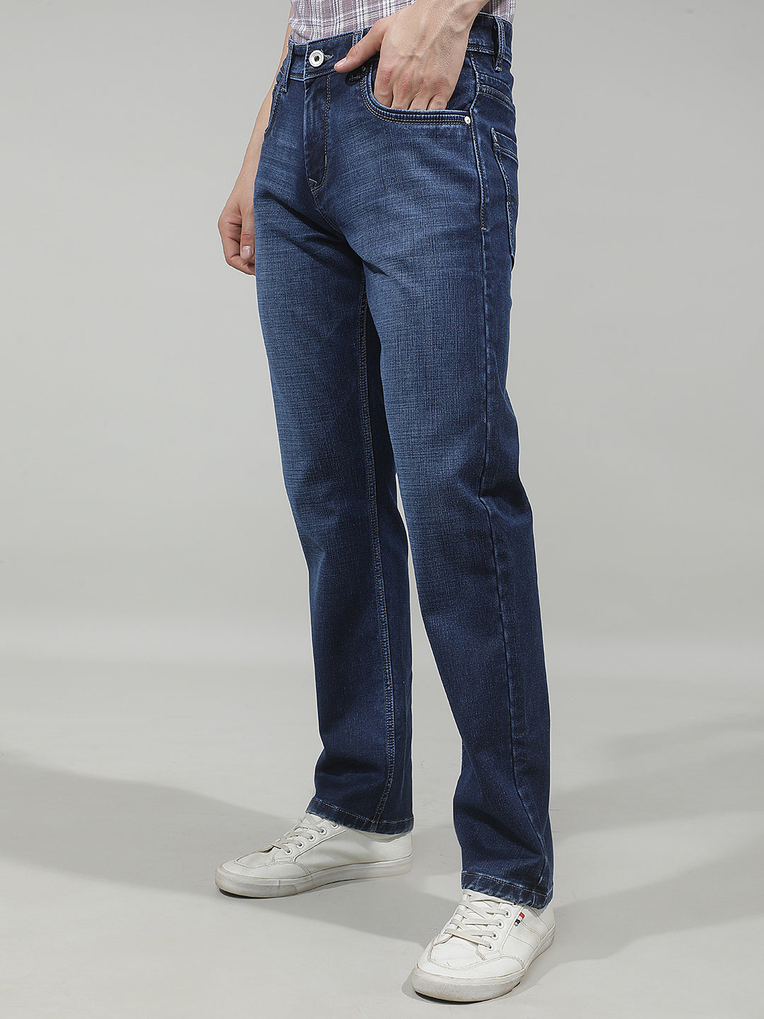 Minimalist Cobalt Blue Straight Jeans