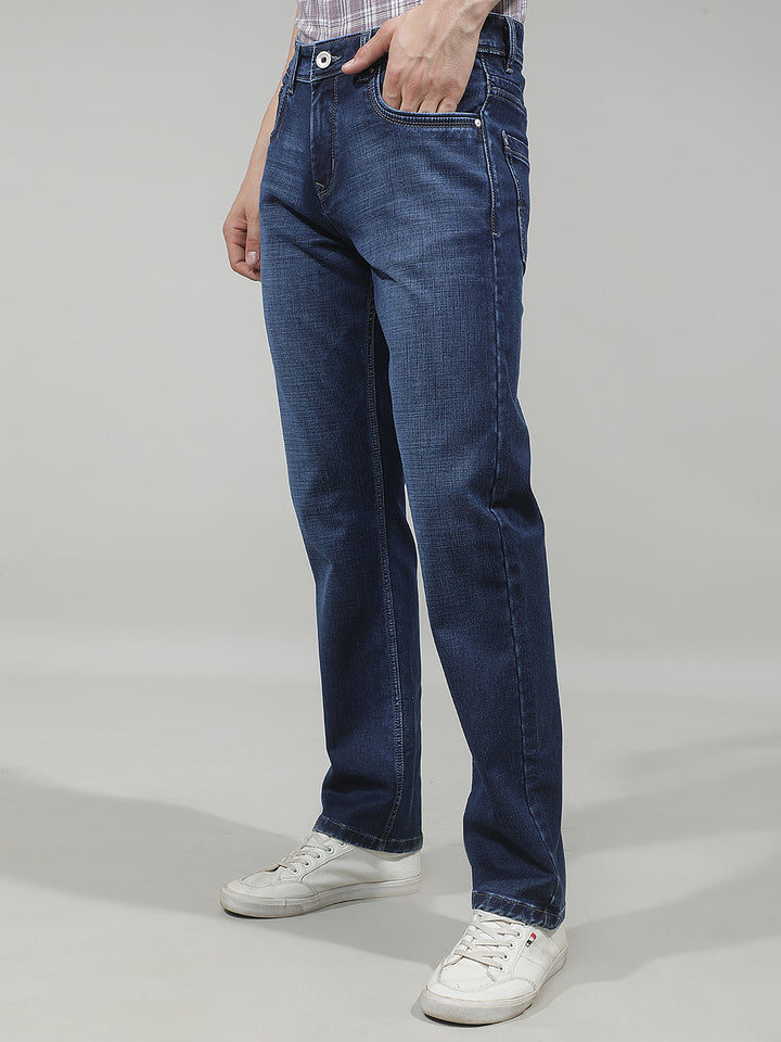 Minimalist Cobalt Blue Straight Jeans