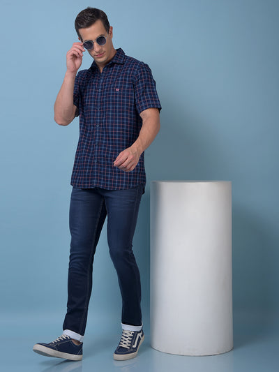 Red Checked 100% Cotton Shirt