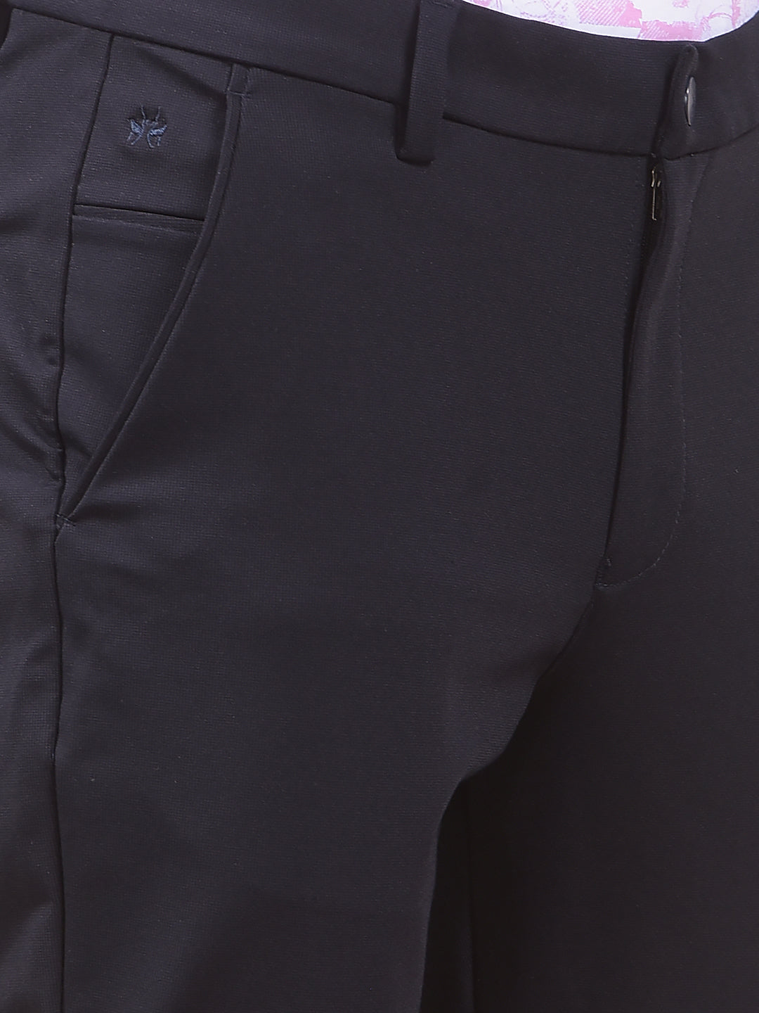 Navy Blue Elegant Trousers