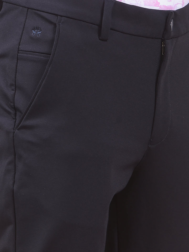 Navy Blue Elegant Trousers