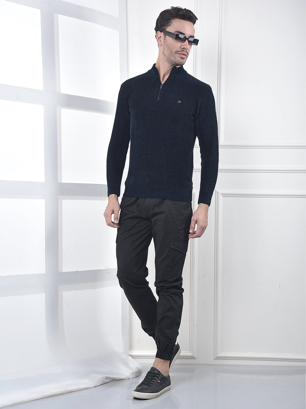 Chic Black Cargo Joggers