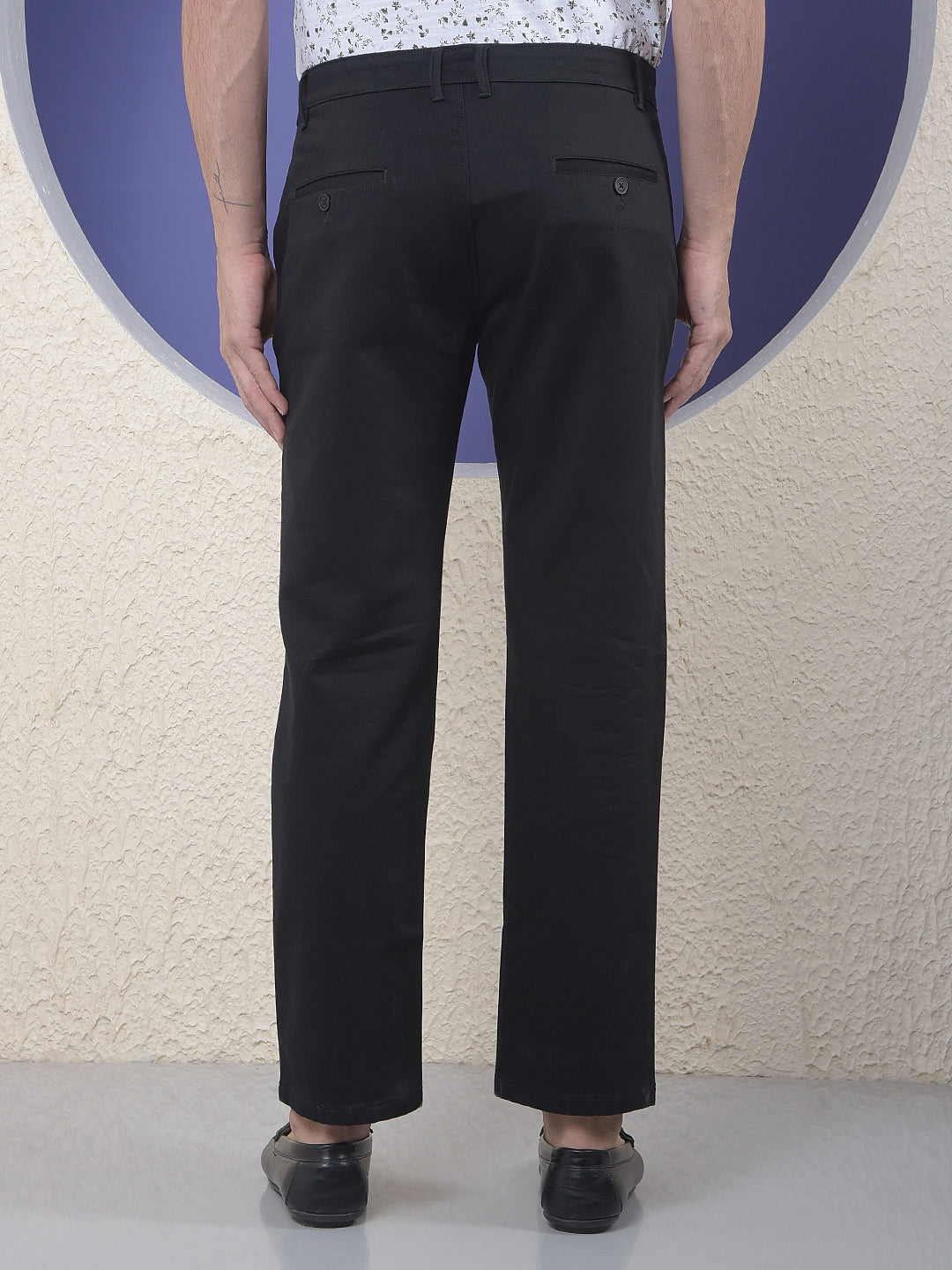 Black Straight Trousers