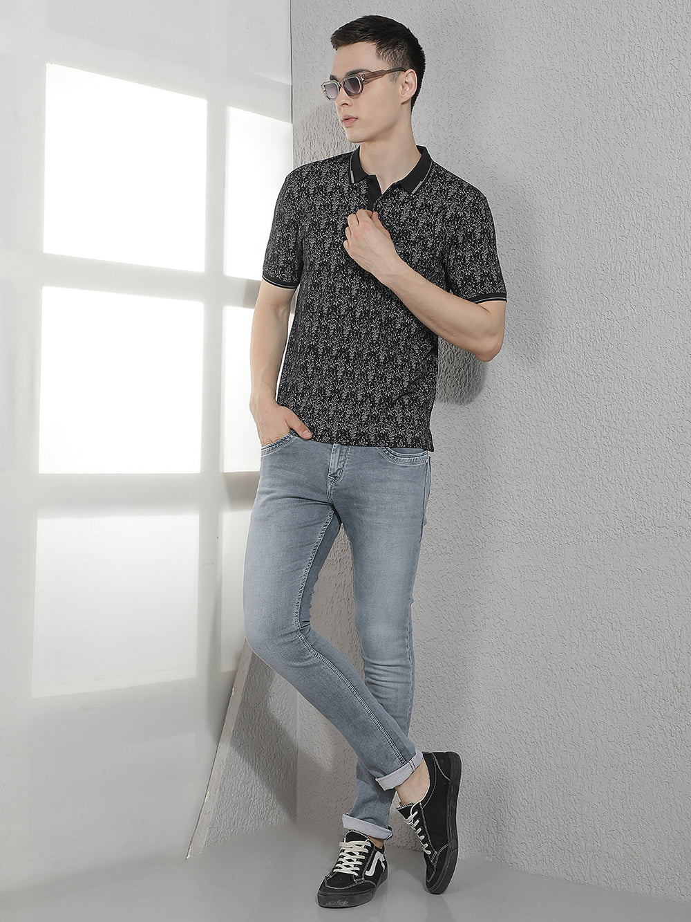 Modern Stone Gray Tinted Jeans