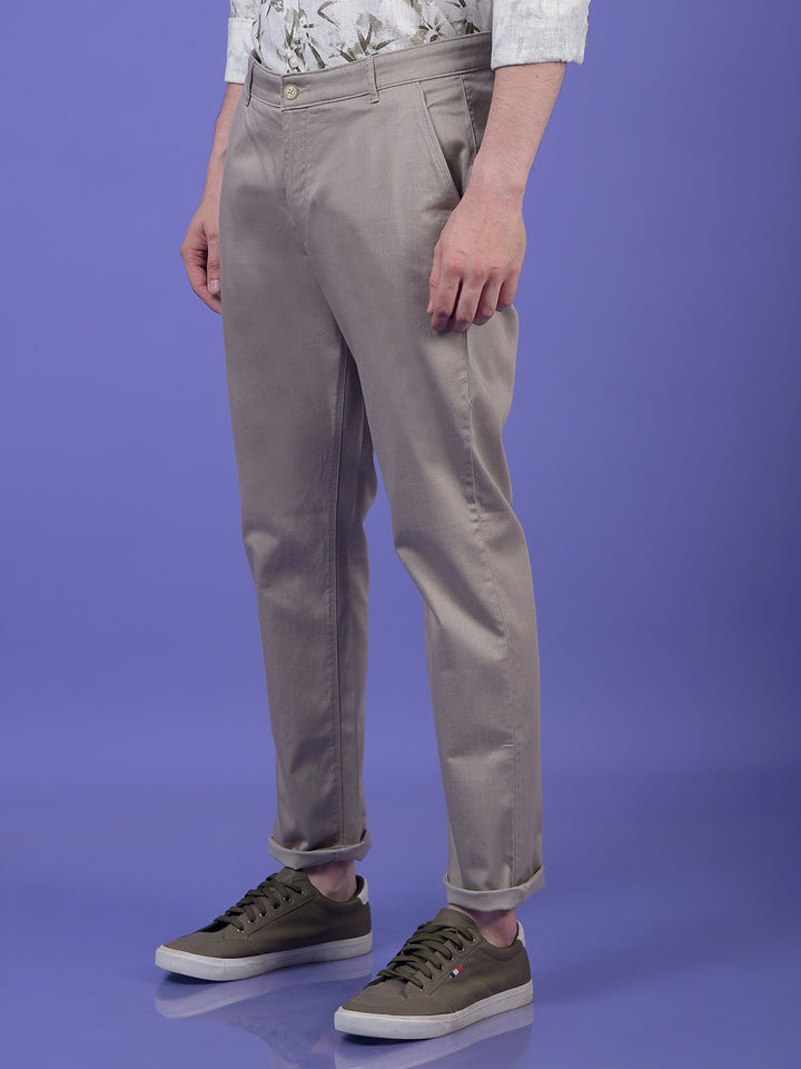 Khaki Printed Trousers