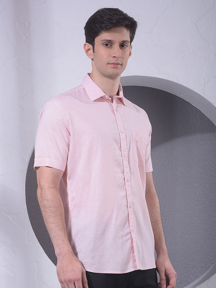 Soft Peach Linen Shirt
