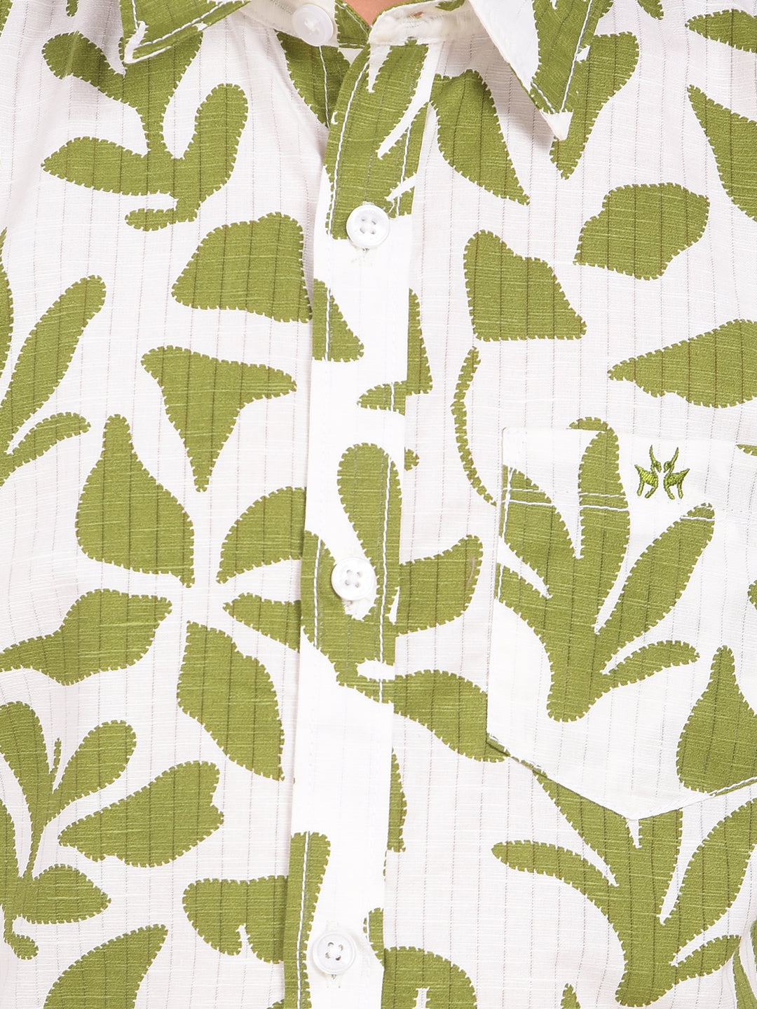 Green Floral Print Shirt