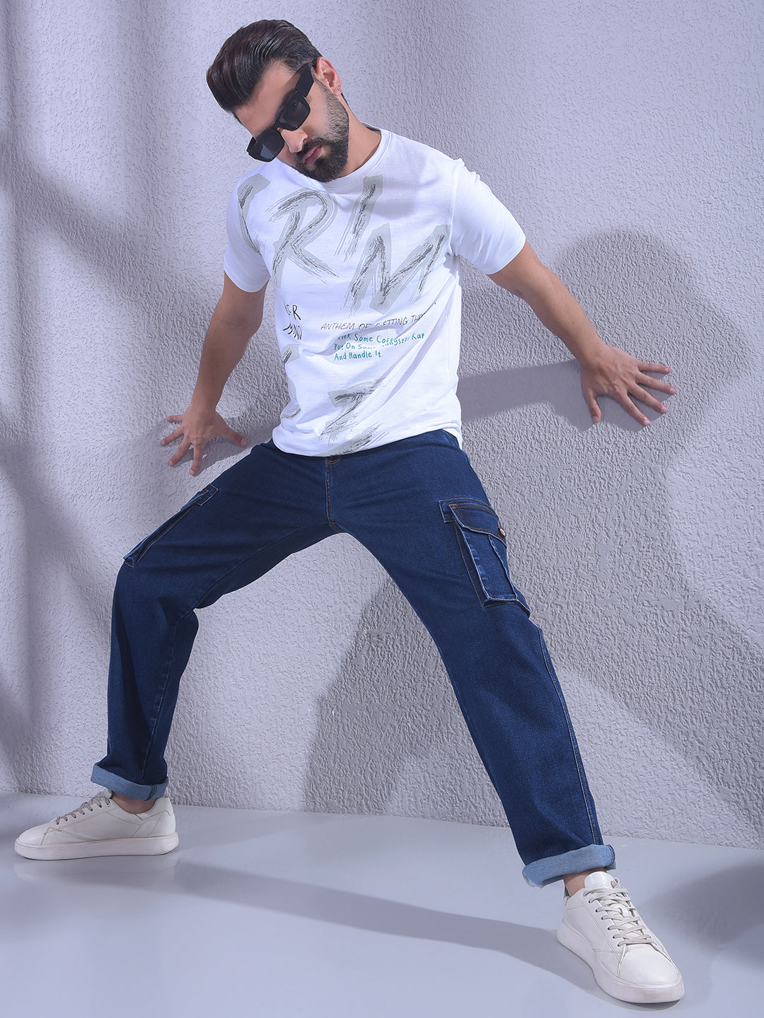 White Typographic T-Shirt