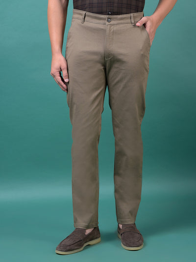 Khaki Printed Trousers