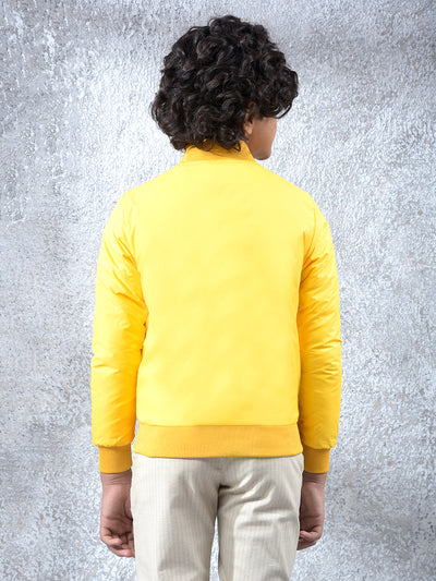 Elegant Yellow Reversible Jacket