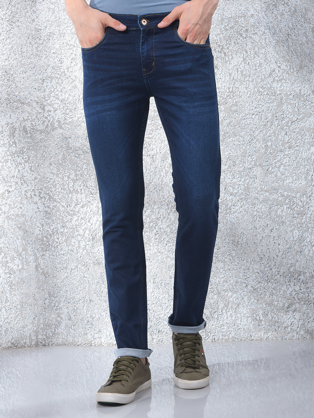 Versatile Blue Denim Jeans-Men Jeans-Crimsoune Club