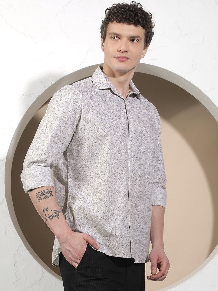 Marble Grey Printed Shirt