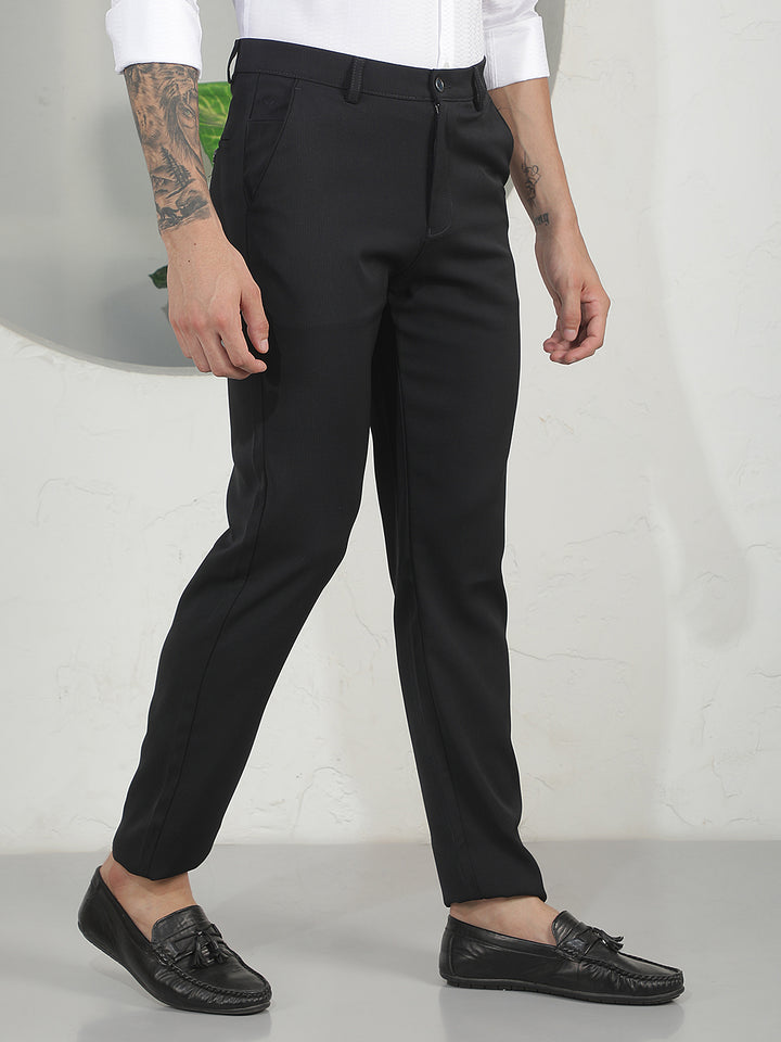 Navy Blue Printed Trousers