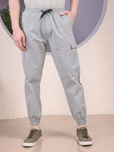 Radiant Grey Cargo Joggers