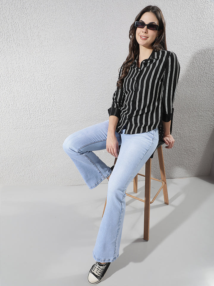 Classic Sapphire Blue Bootcut Jeans