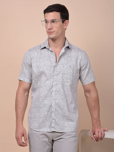 Iconic Grey Printed Shirt