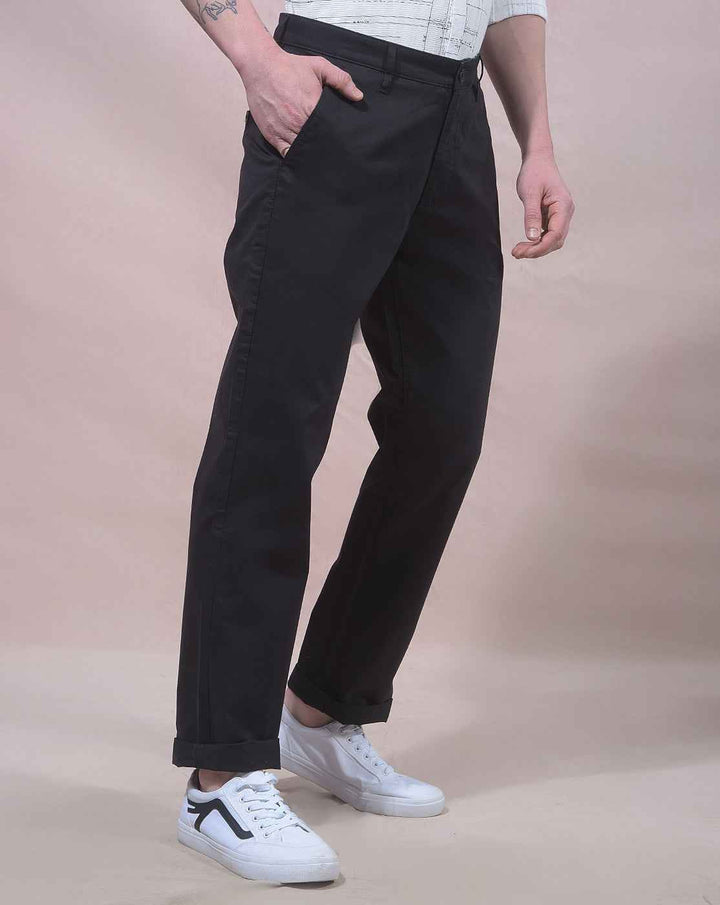 Wink Black Straight Trousers