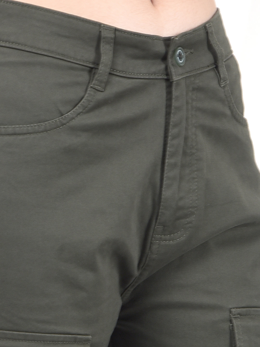 Green Cargo Baggy Trousers