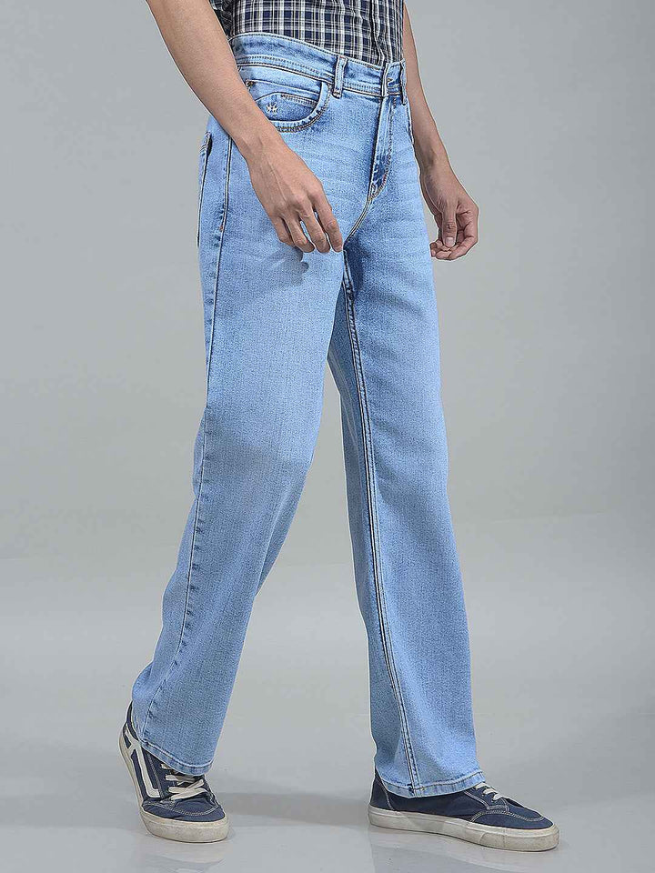 Blue Relaxed Baggy Jeans