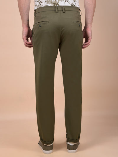 Streamlined Olive Trousers