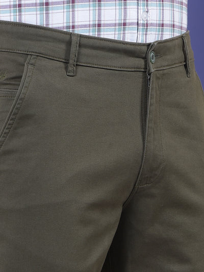 Olive Ease Casual Trouser