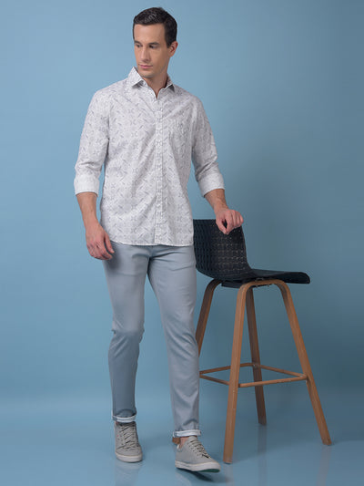 Grey Printed Shirt