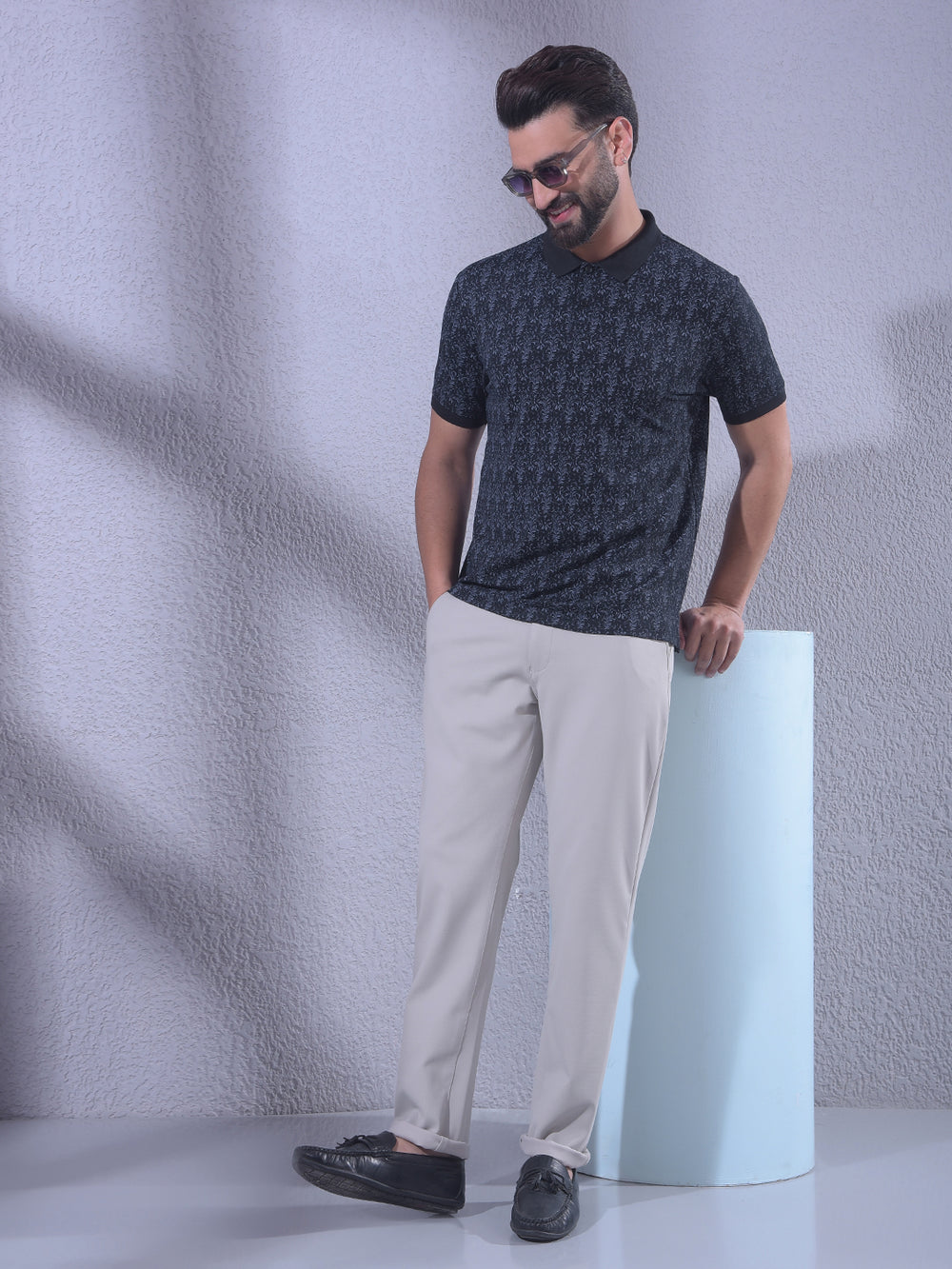 Black Floral Print T-Shirt