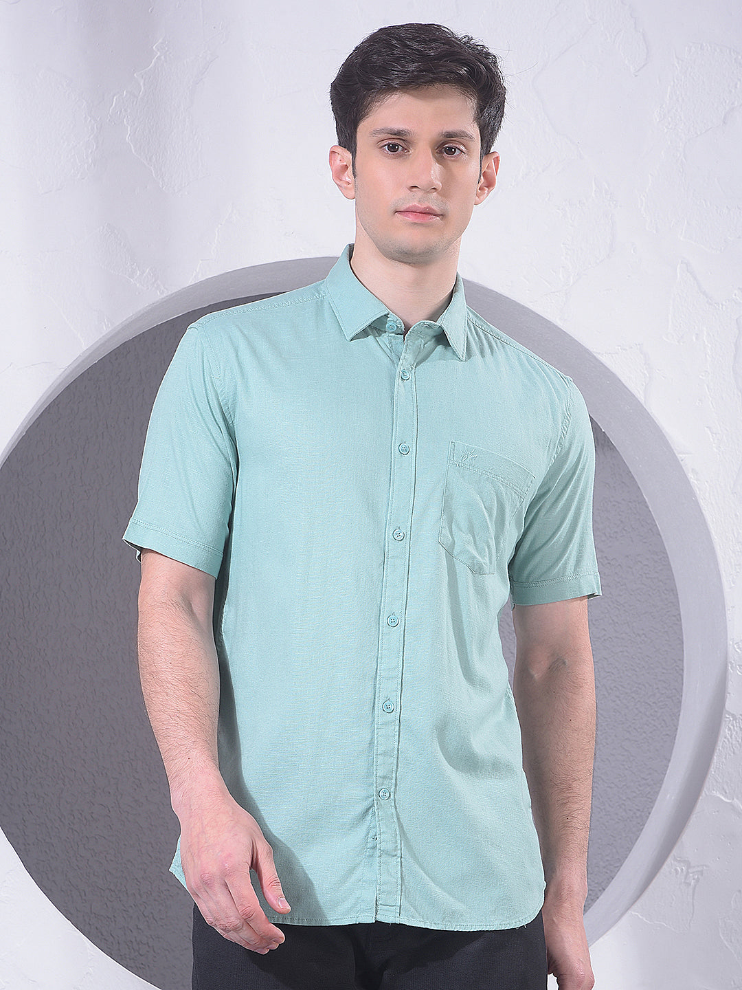 Fresh Green Linen Shirt