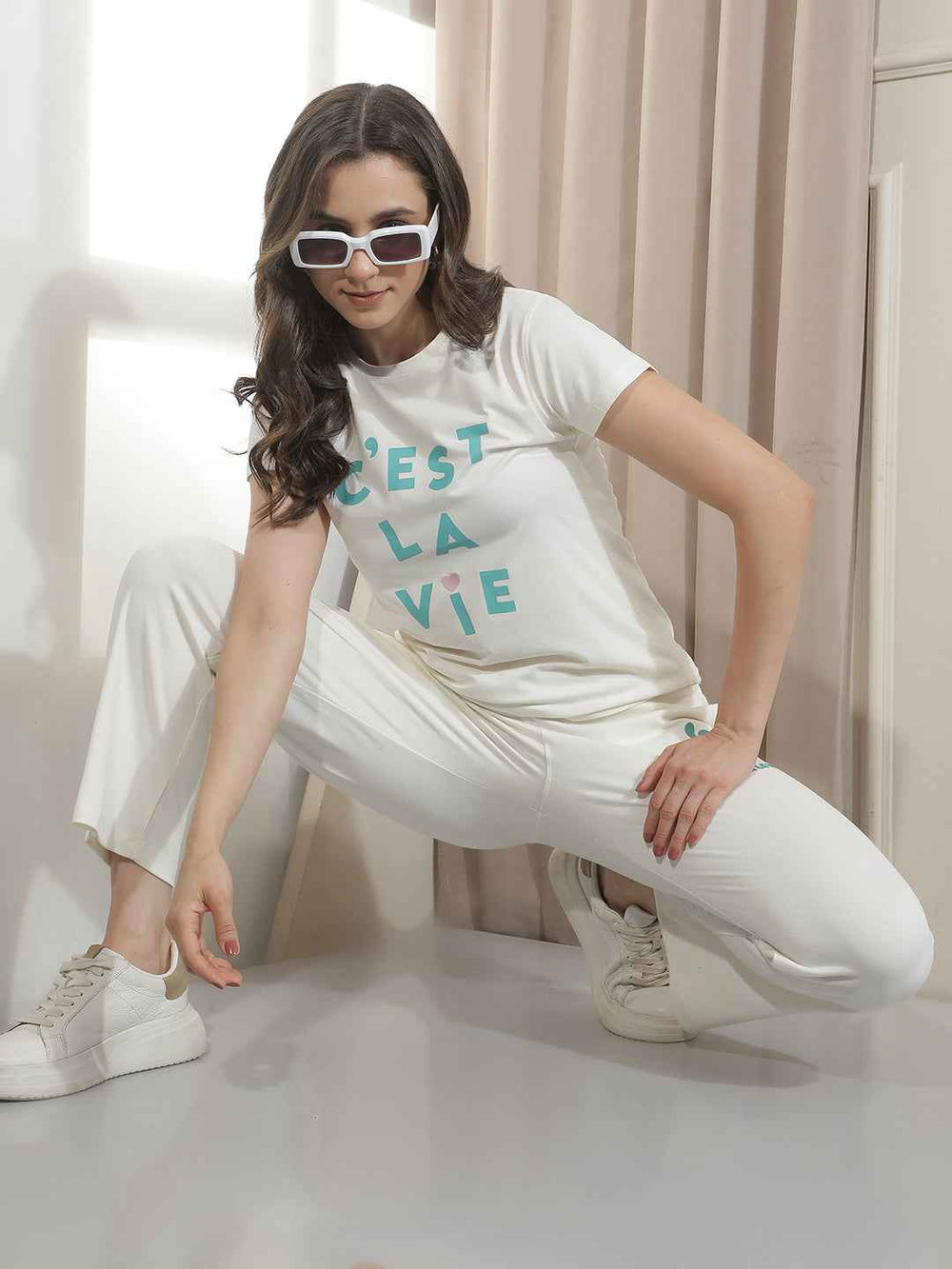 Off White Typographic Printed T-Shirt