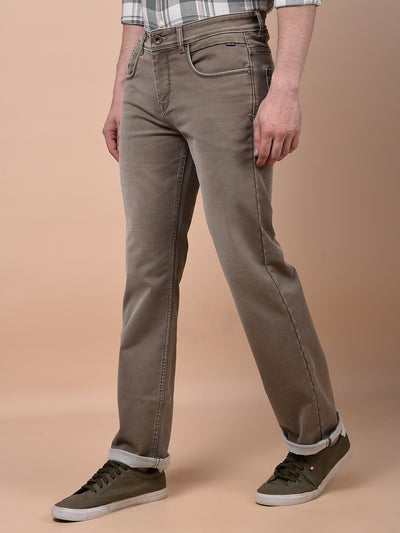 Elevated Brown Straight Jeans
