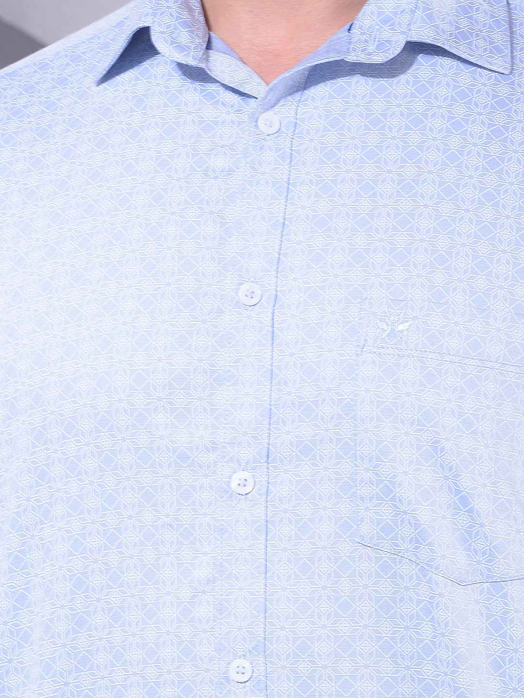 Blue Graphic Print Shirt