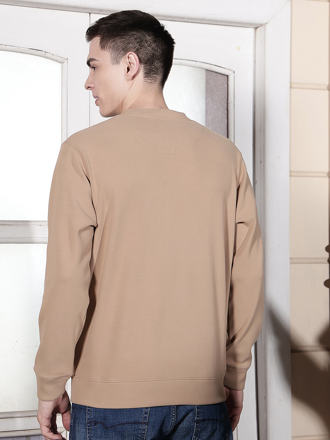 Contemporary Almond Beige Sweatshirt