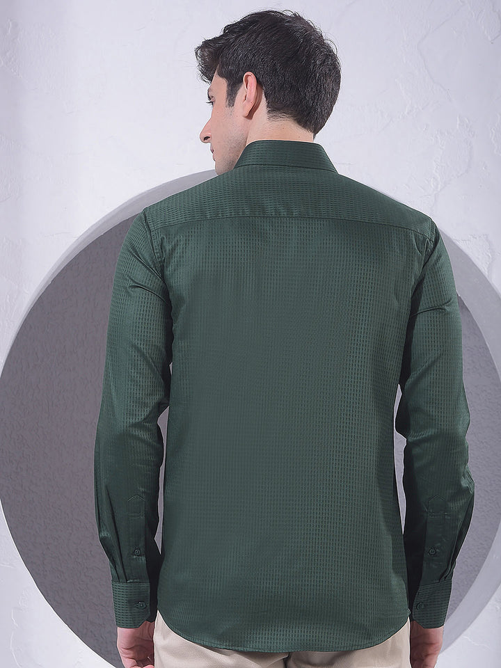 Smart Green Casual Shirt