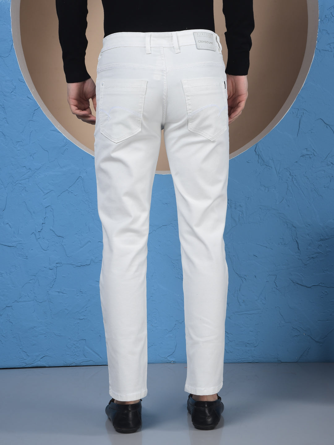 Chic White Straight Jeans