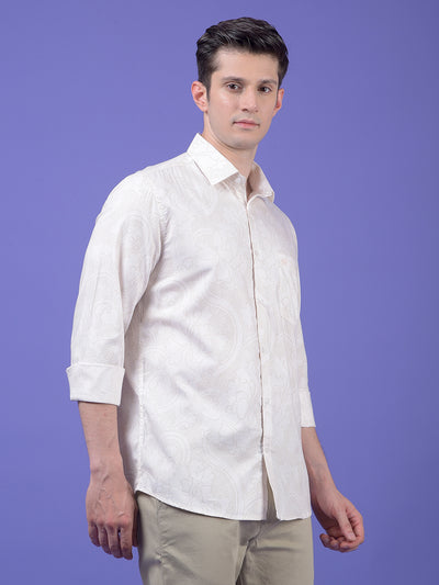 White Printed Shirt